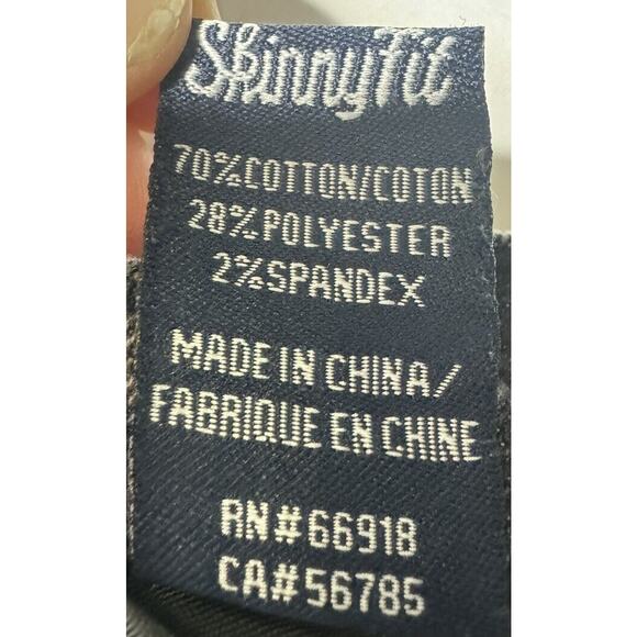 Phat Farm Boys Black Skinny Fit Stretch Moto Denim Jeans - Size 16 (30x28.5) - Picture 9 of 9